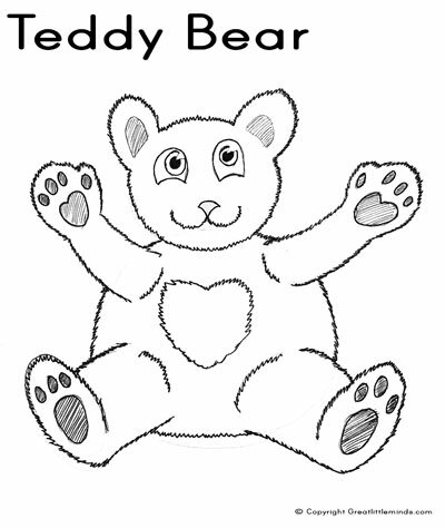 Teddy Bear Colouring