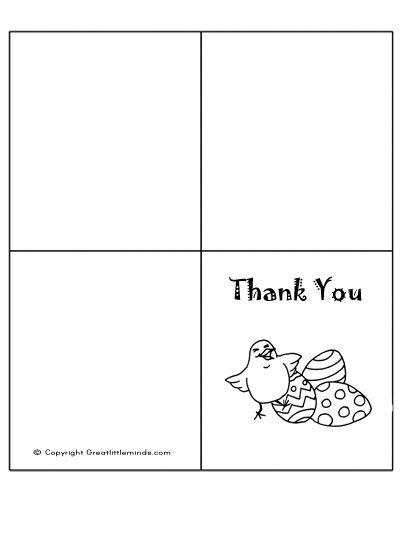 easter thank you card